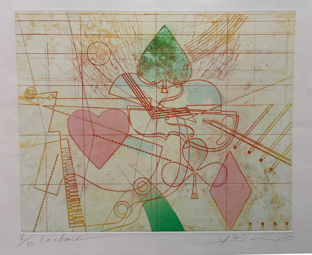 La chance. Gravure de Yasuko Yoshida.