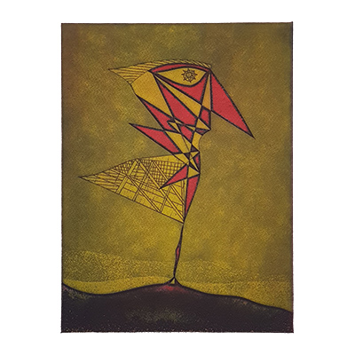 Estructura de pájaro, gravure de Guillermo Suñe