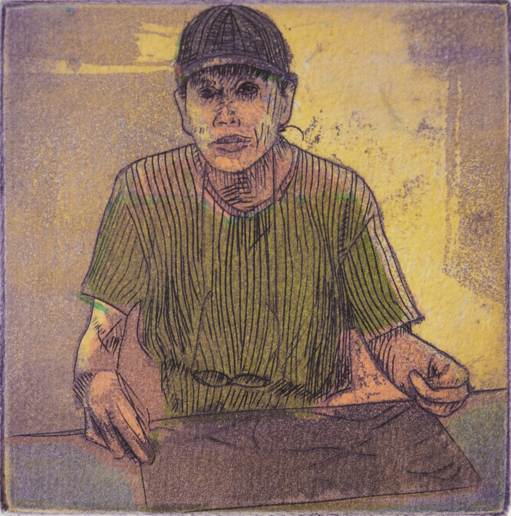 gravure de Vincent Gourgeon, Maeda, le maître du burin (2025)