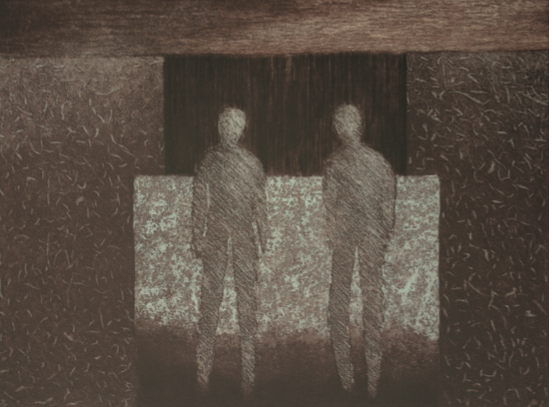 gravure de Maria Elena Duque, Peu importe qui reste (2011)