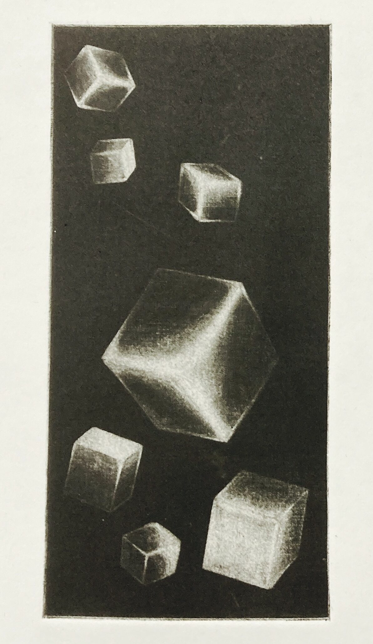 gravure de Kazutaka Mukai, 7 boîtes (2025)