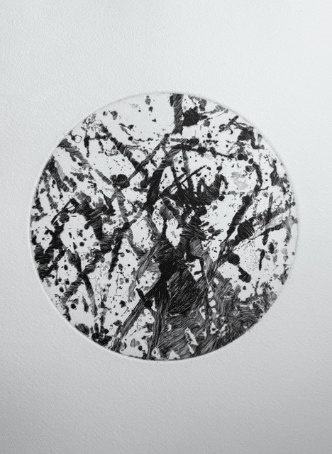 gravure de Rong Guo, Sillage II (2025)