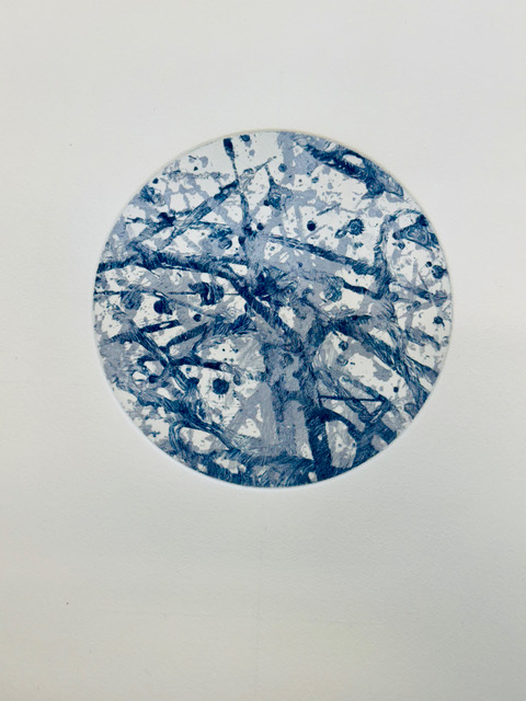 gravure de Rong Guo, Sillage III (2025)