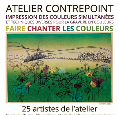 affiche de l'expo Faire chanter les couleurs, mai-juin 2026